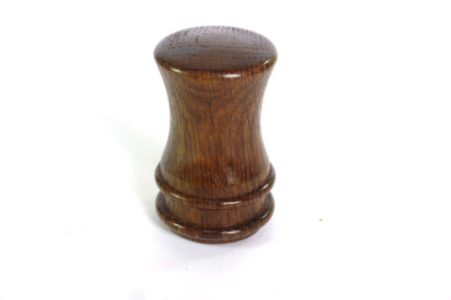 Handmade English brown oak palm gavel