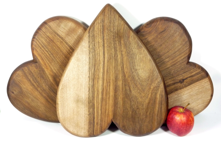 thick wooden chopping board