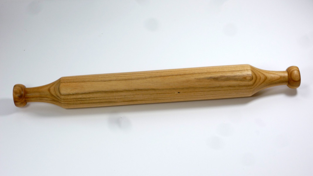 Handmade Wooden Rolling Pin English Wild Cherry Tommy Woodpecker