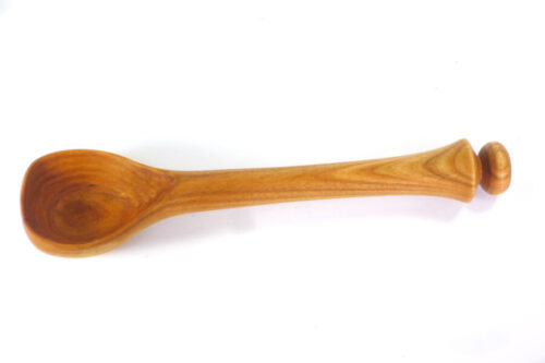 Carved Wooden Spoon English Wild Cherry