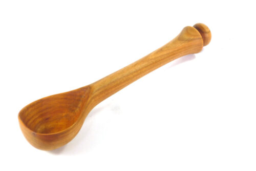 Carved Wooden Spoon English Wild Cherry