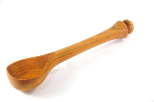 Carved Wooden Spoon English Wild Cherry