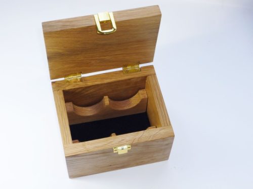 Boxed gavel set English Oak with 2 spectacular palm gavels on palm gavel rest