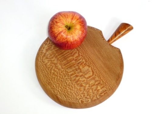 Chopping Board Wooden Apple Shaped 6 inch - Image 9