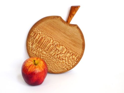 Chopping Board Wooden Apple Shaped 6 inch - Image 10