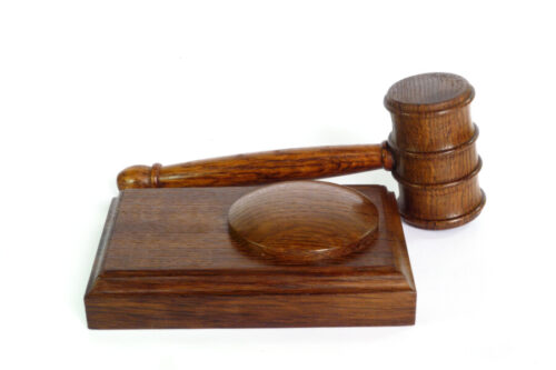 Handmade presentation gavel English Brown Oak