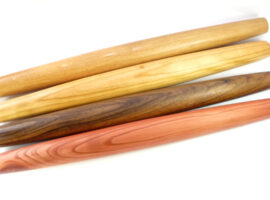 Handmade French Style tapered rolling pins in selection of specially selected woods