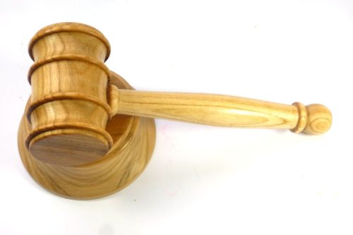 Handmade gavel and block English Wild Cherry