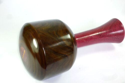 Handmade heavyweight carving mallet old lignum vitae purpleheart handle