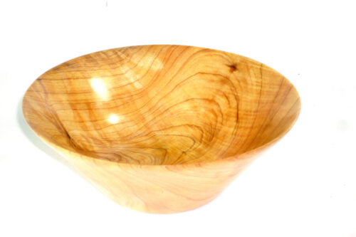 Handmade thin rimmed cedar of lebanon wooden bowl