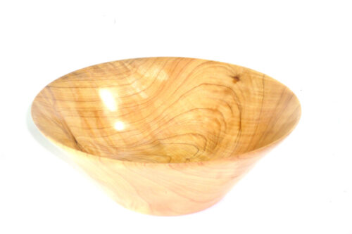 Handmade thin rimmed cedar of lebanon wooden bowl