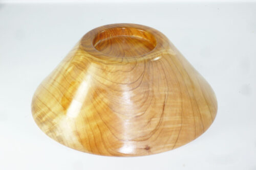 Handmade thin rimmed cedar of lebanon wooden bowl