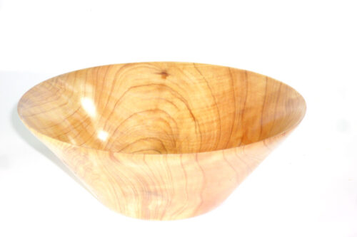 Handmade thin rimmed cedar of lebanon wooden bowl