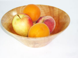 Handmade thin rimmed cedar of lebanon wooden bowl