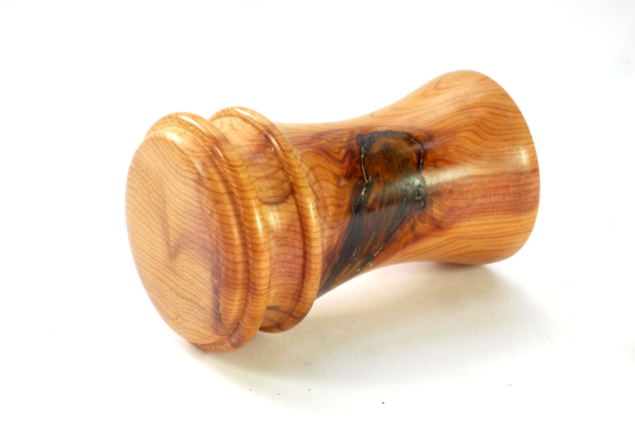 Palm Gavel in English Burry Knotty Yew Wood - Tommy Woodpecker Woodworks