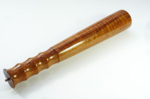 Handmade fishing priest or truncheon Tasmanian Blackwood