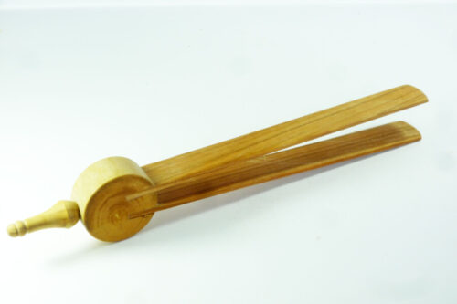 Handmade premium wooden tongs English wild cherry and Boxwood