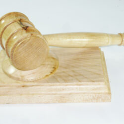 Handmade presentation gavel and block English Sycamore