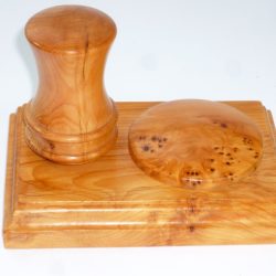 Handmade Presentation Palm Gavel and block