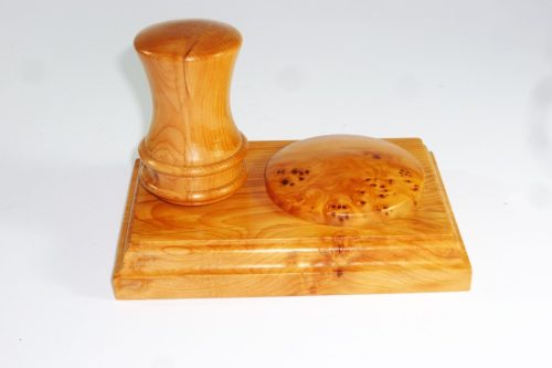 Handmade Presentation Palm Gavel and block