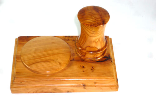 Presentation palm gavel and block English Yew