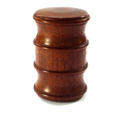 Double ended hammer head palm gavel mahogany