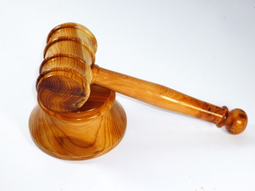 Handmade gavel and block English Yew