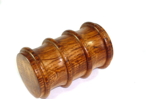 Handmade hammer head palm gavel English Brown Oak