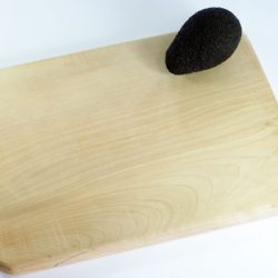 Handmade hand cut single piece chopping board English Sycamore with quilting