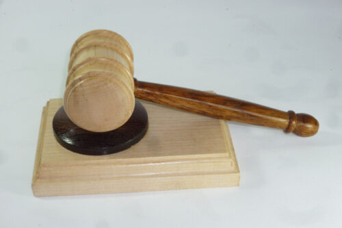 Celebration of English timbers, English sycamore and English brown oak presentation gavel