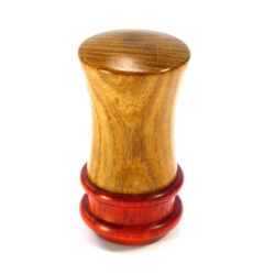 Handmade palm gavel duo of English Laburnum and Padauk wood