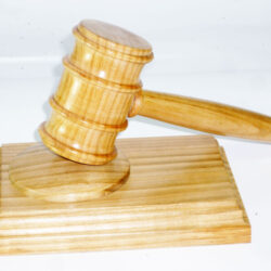 Handmade presentation gavel and block English Wild Cherry