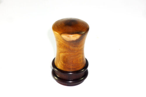 Handmade palm gavel English Laburnum and African Blackwood