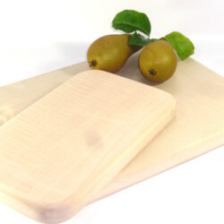 Single piece hand cut chopping board set English Sycamore