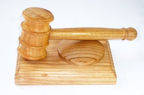 Handmade presentation gavel and block Welsh Elm