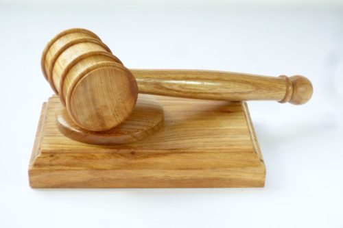 Handmade presentation gavel and block Welsh Elm