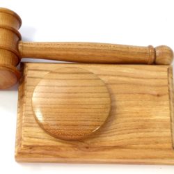 Handmade presentation gavel and block Welsh Elm