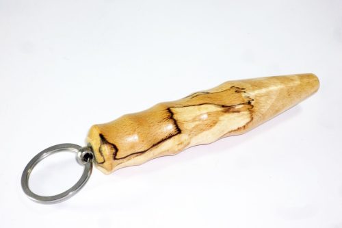 Kubotan keyring English Spalted Beech