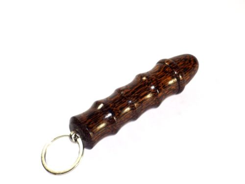 Handmade sturdy finger grip kubotan keyring Palmwood