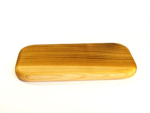 Handmade hand cut single piece chopping board English Wild Cherry