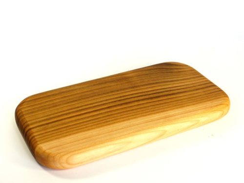 Handmade hand cut single piece chopping board English Wild Cherry