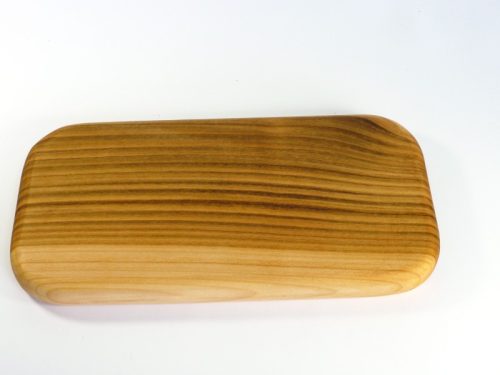 Handmade hand cut single piece chopping board English Wild Cherry