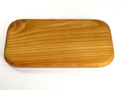 Handmade hand cut single piece chopping board English Wild Cherry