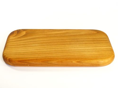 Handmade hand cut single piece chopping board English Wild Cherry