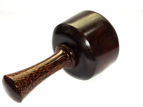 Handmade carving mallet old 1929 lignum vitae Black Palmwood handle